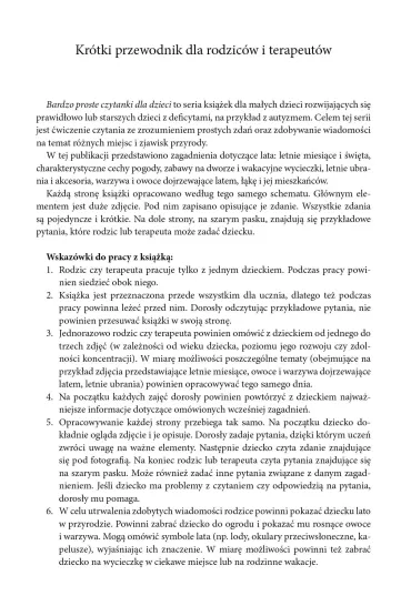 Lato. Bardzo proste czytanki dla dzieci