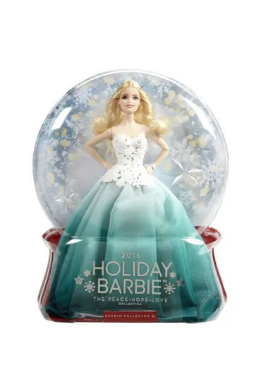 Barbie �wi�teczna Barbie zielona DGX98 Mattel