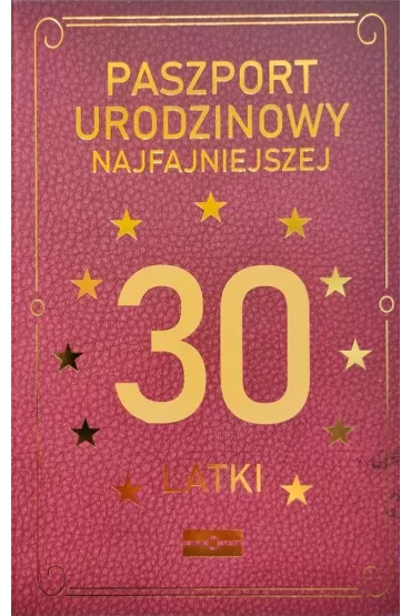 Yeku Karnet Urodzinowy 30 JCX-036
