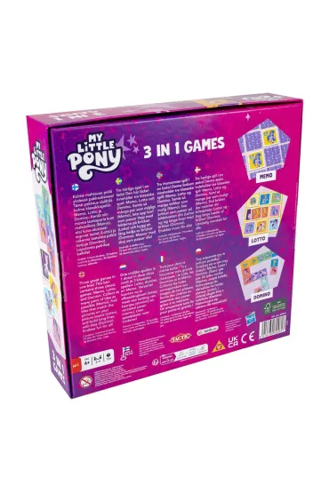 My Little Pony 3w1 Lotto, Domino, Memo