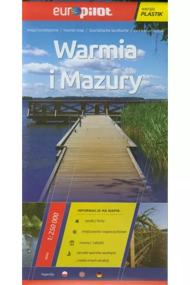 Warmia i Mazury mapa tur.1:250000/EuroPilot/plastik