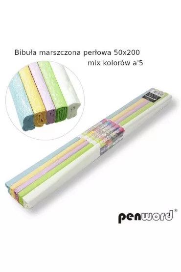 Polsirhurt Bibu�a marszczona per�owa 50x200cm 5 szt.