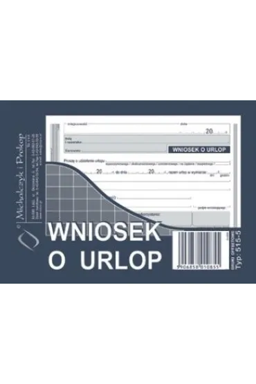 Michalczyk i Prokop Druk Wniosek o urlop A6