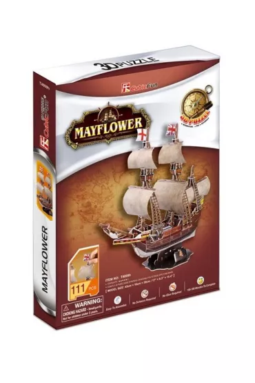 Puzzle 3D �aglowiec Mayflower 111 Cubic Fun