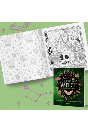 The Witch. Kolorowanka. Pokoloruj swoj� ksi�g� zakl�� i eliksir�w