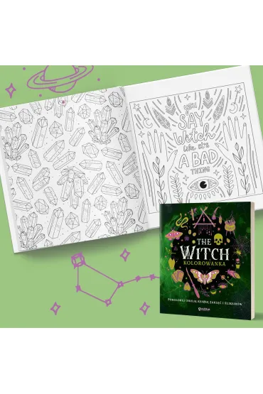 The Witch. Kolorowanka. Pokoloruj swoj� ksi�g� zakl�� i eliksir�w