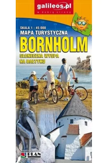 Bornholm 1:45 000 S�oneczna wyspa na Ba�tyku Mapa turystyczna