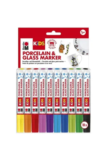 Marabu Pisaki do porcelany i szk�a Kids 10 kolor�w