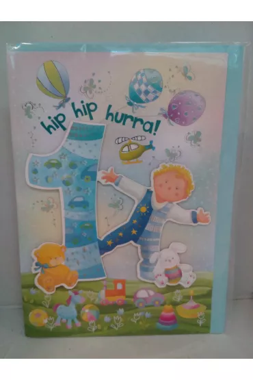 Art Nuvo Karnet z okazji urodzin dziecka RR07