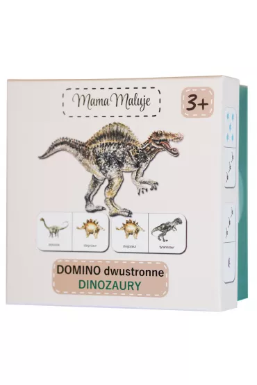 Domino dwustronne Dinozaury Mama Maluje