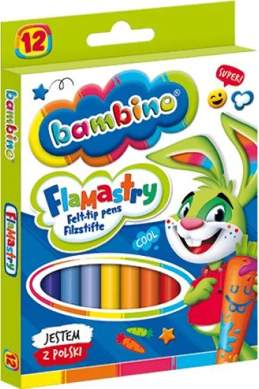 St. Majewski Flamastry Bambino 12 szt.