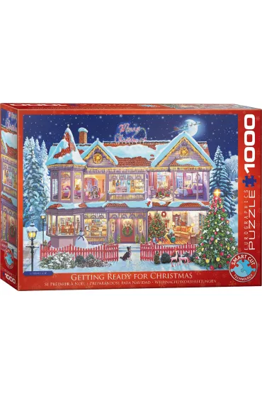 Puzzle 1000 el. Getting Ready Christmas Eurographics