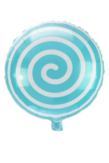 Balon foliowy lizak turkusowy