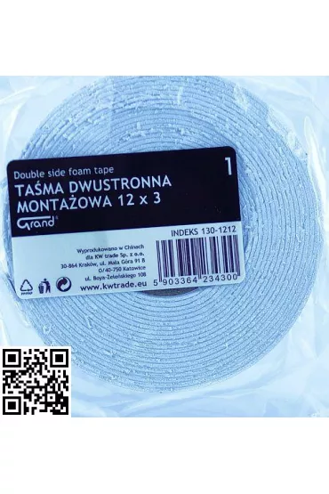 Kw Trade Ta�ma monta�owa 12mm x 3m