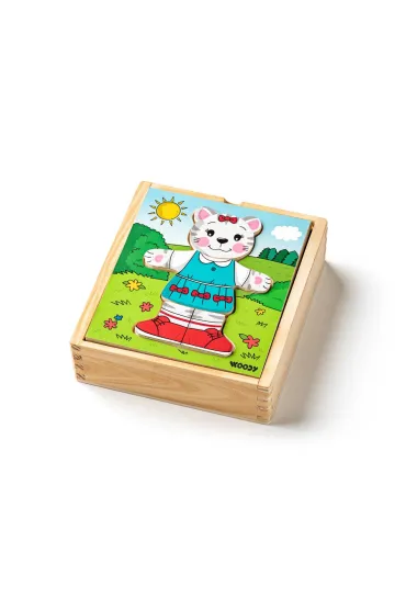 Puzzle garderoba kotki - 18 element�w Woodyland