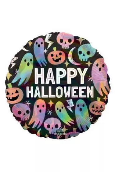 Amscan Balon foliowy Pastel Halloween Holographic 43cm