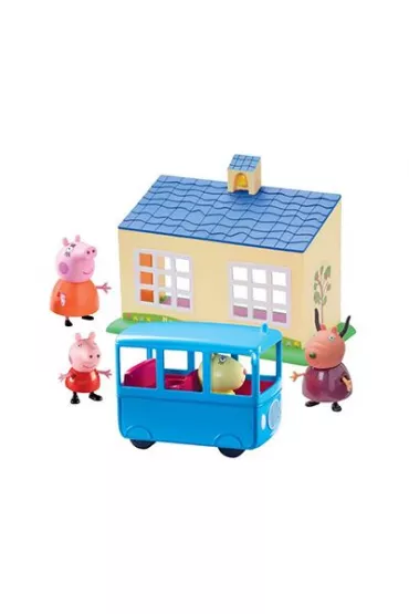 Peppa zestaw szko�a + autobus