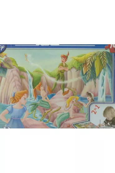 Puzzle dwustronne maxi 108 el. Piotru� Pan Lisciani