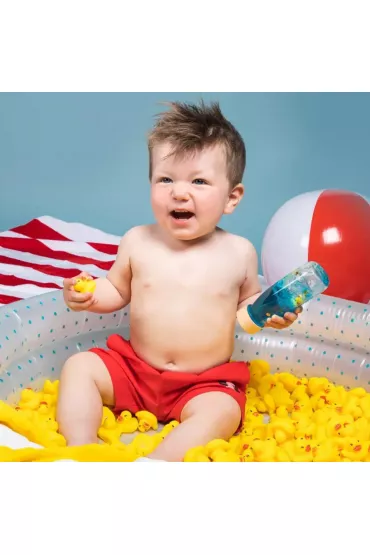 Petit Boum Butelka sensoryczna dwufazowa Move - Kaczka