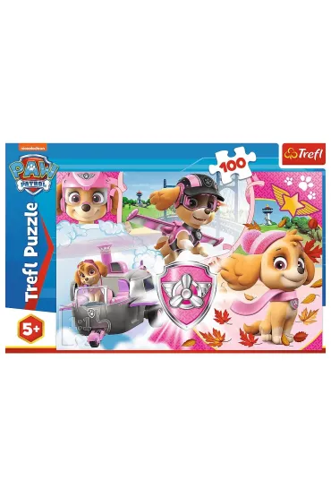 Puzzle 100 el. Skye w akcji Trefl