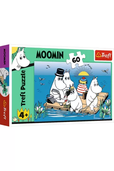 Puzzle 60 el. Muminki nad jeziorem Trefl