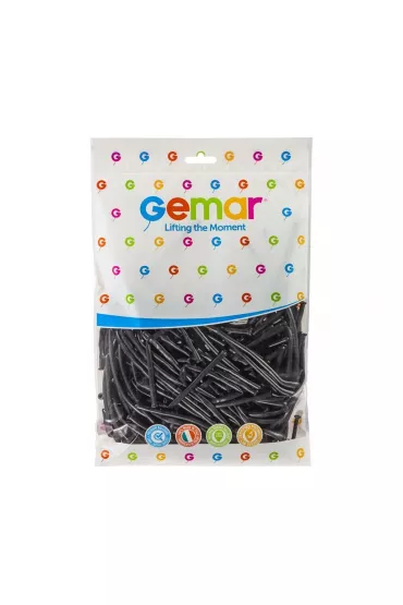 Gemar Balon D2 Rurki w�oskie 160 czarne 100 szt.
