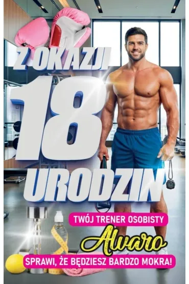 Yeku Karnet Urodziny 18 2K Trener Alvaro