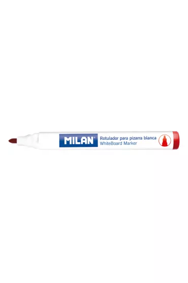 Milan Marker do tablic, okr�g�a ko�c�wka czerwony 12 szt.