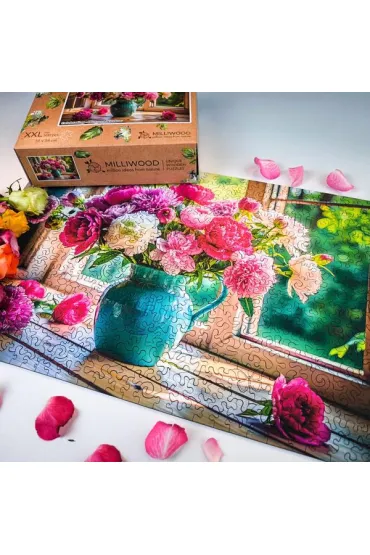 Puzzle drewniane 500 el. Kwitn�ce okno Alexander