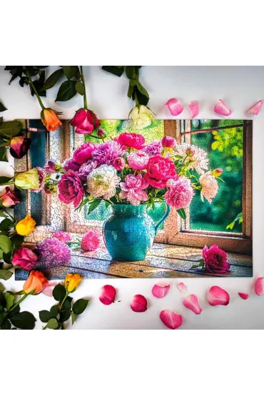 Puzzle drewniane 500 el. Kwitn�ce okno Alexander