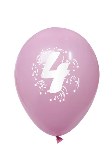Arpex Balon dekoracyjny z nadrukiem cyferki 4 K7912