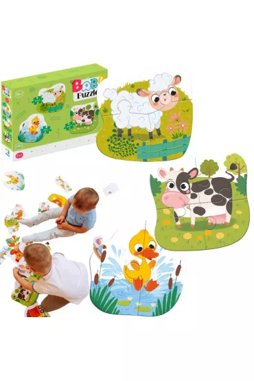 Puzzle 3w1 Zwierz�ta hodowlane Maksik