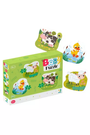 Puzzle 3w1 Zwierz�ta hodowlane Maksik