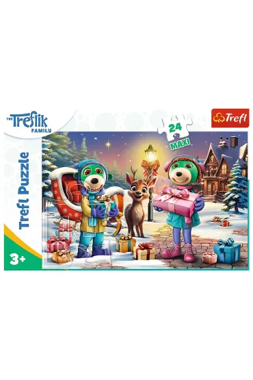 Puzzle maxi 24 el. Zimowy czas z Treflikam