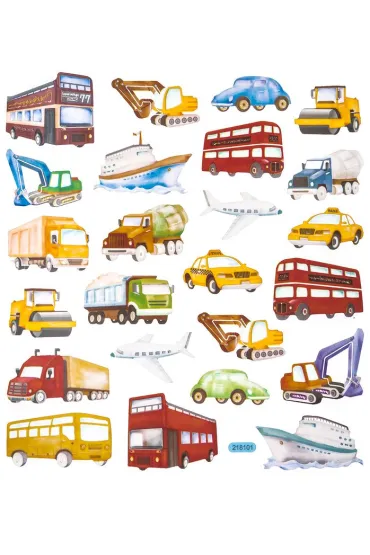 Dalprint Naklejki papierowe - Transport 24 szt.