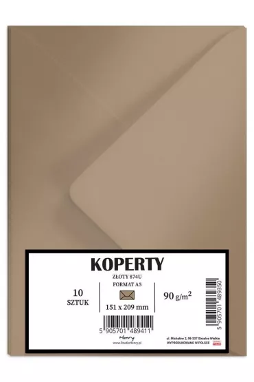 Henry Koperty A5 z�ote 10 szt.