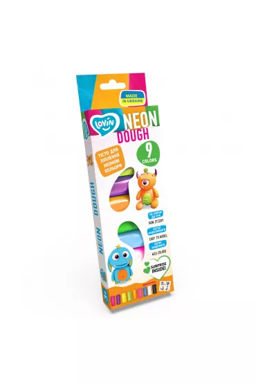 Plastelina neon 9 kolor�w Lovin