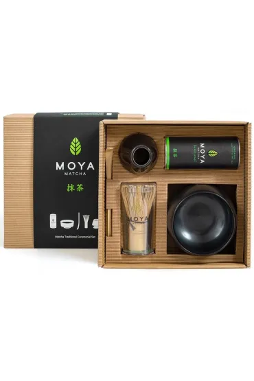 Moya Matcha Zestaw ceremonialny do matchy dobu 30 g Bio