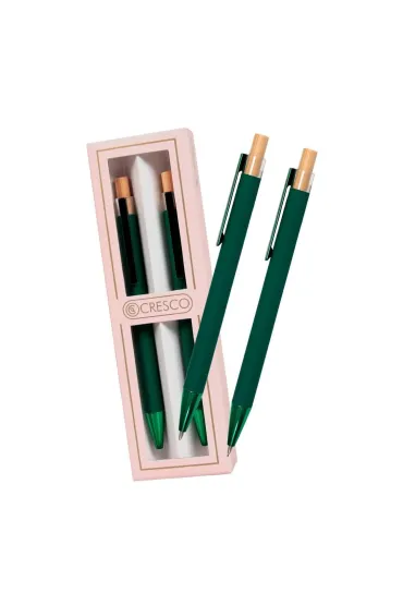 Cresco D�ugopis + o��wek Dyplomat zielony Gift Box