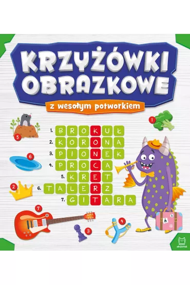 Krzy��wki obrazkowe z weso�ym potworkiem