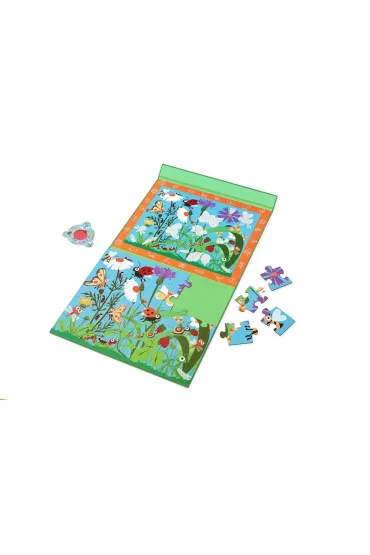 Puzzle magnetyczne i gra 2w1 Robaczki Scratch