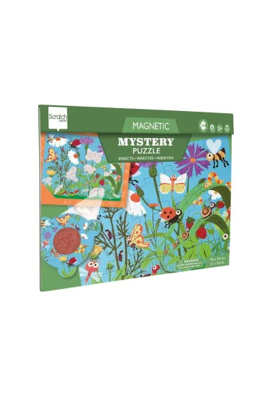 Puzzle magnetyczne i gra 2w1 Robaczki Scratch