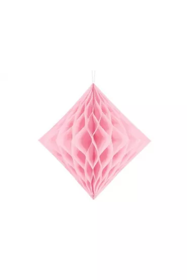 PartyDeco Diament bibu�owy jasny r�owy 30cm