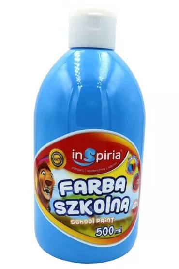 InSpiria Farba szkolna niebieska 500 ml