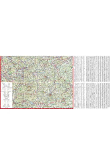 Niemcy mapa samochodowa 1:900 000 laminat 2023
