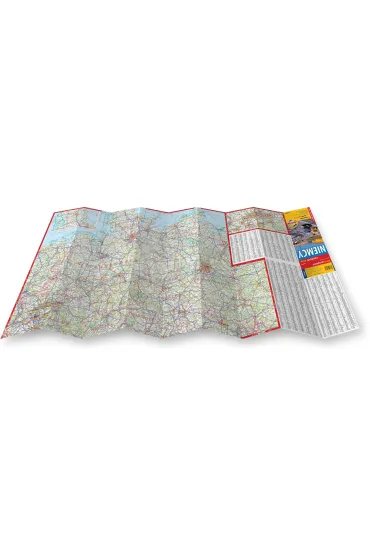 Niemcy mapa samochodowa 1:900 000 laminat 2023