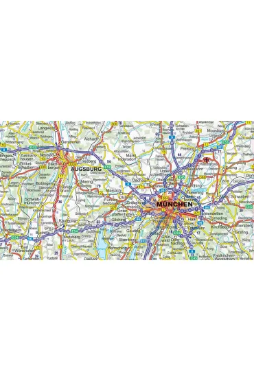 Niemcy mapa samochodowa 1:900 000 laminat 2023