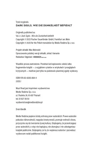 Jak nakazuje ciemno��. Mroczne Sigile. Tom 2 - Anna  Benning