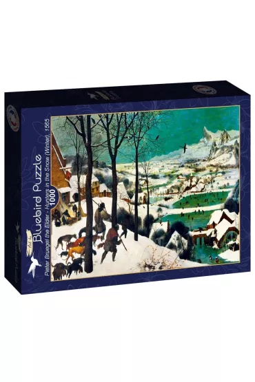 Puzzle 1000 el. Brueghel, My�liwi na �niegu Bluebird Puzzle