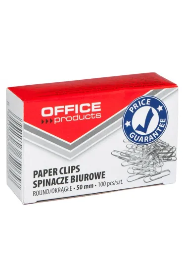 Pbs Spinacze okr�g�e Office Products 50mm 100szt srebrne